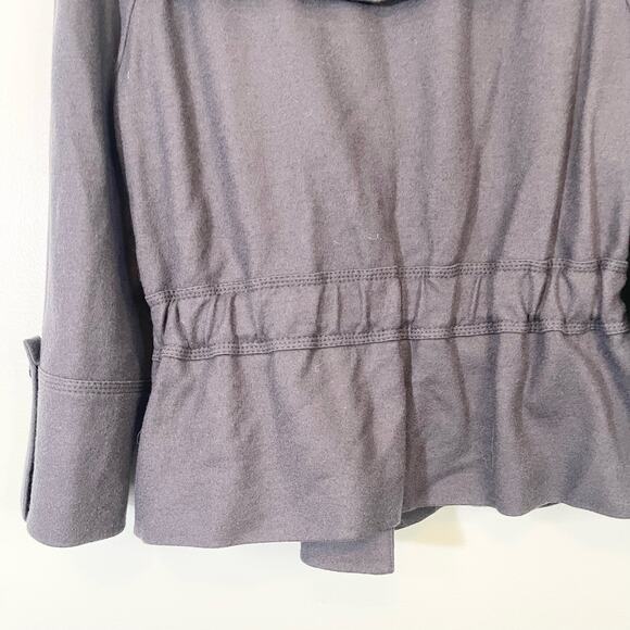 Strenesse Wool Women's Dark Blue/Gray Peacoat Jacket Size 6 - Picture 2 of 9